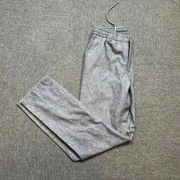 Pierre Clarence France Grey Men's Linen Blend Pants FR 48 / US 38 - Picture 1 of 7